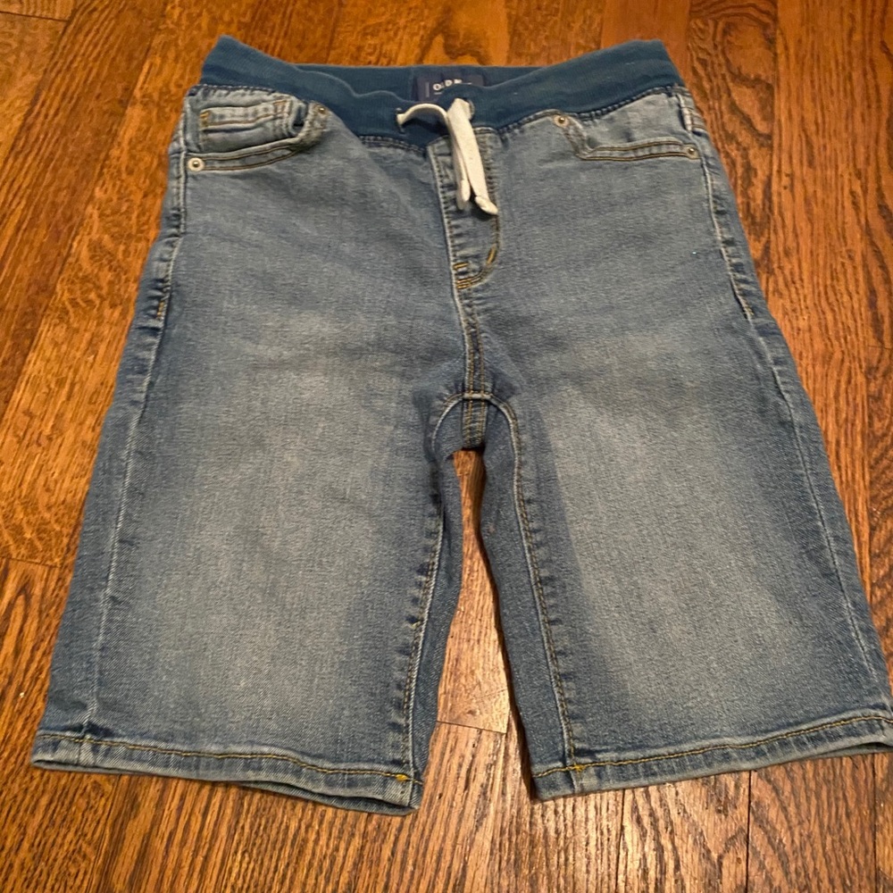 Karate Rib-Knit Waist Built-In Flex Jean Shorts